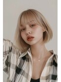 ハイトーン/ボブ/韓国ボブ/【lana hair新宿】