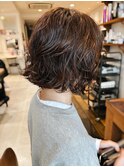 【macana指名】ゆるふわボブパーマデジタルパーマ 登戸