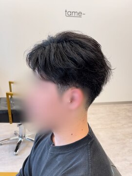 タメ(tame-) スペインカール/ブルーブラック/フェザーパーマ[メンズ/都賀]