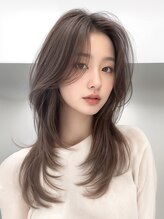 ヘアサロン エフ 渋谷(F) #レイヤーカット#顔周りレイヤー#韓国レイヤー