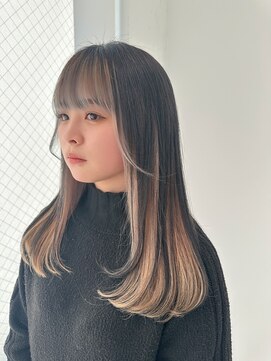 ニューヨークニューヨーク 垂水店(NYNY) インナーカラーxイヤリングカラーxフェイスフレーミング