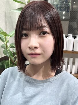 ベルヘアーデザイン 堺東(Belle hair Design) 切りっぱなし韓国風アディクシーカラーオリーブグレージュ堺東