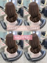 ボタン ハカタ(VOTAN hakata)&nbsp;ブリーチなしwカラー/マロンブラウンカラー/透明感カラー