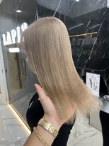 ラピス 渋谷本店(Lapis)&nbsp;ミルクティーベージュカラー/ケアブリーチ/髪質改善/韓国風