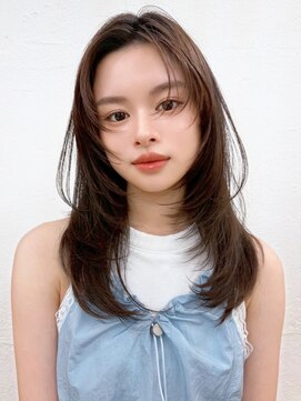 ホフ 大阪心斎橋店(F.O.F) オリーブベージュショートミニボブグレージュブリーチレイヤー