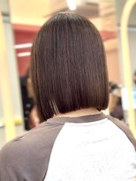 ロンドヴァリー 渋谷店(Lond vallee)&nbsp;切りっぱなしボブと地毛風ストレートの組み合わせ