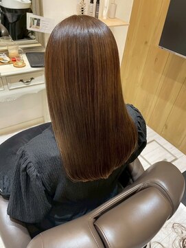 コルテ 倉敷西阿知店(CoRte.) 愛されセミロング/髪質改善/キャラメルブラウン/エイジングケア