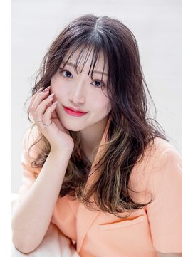 ルーチェココ(Lu'ce coco) 韓国/インナーカラー[切りっぱなしボブエアリーロング美髪]