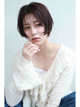 ヘアーパレス フタバ(Hair palace FUTABA) ミニマルボブ/ショートボブ/アースカラー/ナチュラルブラウン