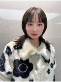 マッシュウルフブリーチなしカラーオリーブ
