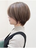 say.ショートボブひし形ショートグランマッシュモーヴピンク