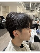 ビカムメンズヘアー 栄店(become men's hair)&nbsp;ナチュラルセンターパート/毛流れ/韓国ヘア