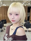 Yハッシュレイヤーボブ/顔周りレイヤーボブ/くびれレイヤー