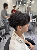 フェザーパーマニュアンスパーマ毛流れ名古屋栄
