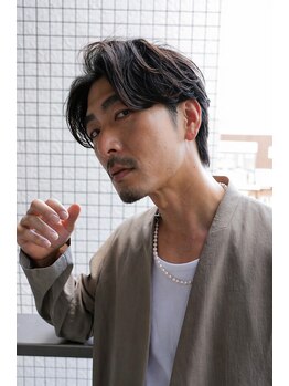 Men's salon anhelo名駅【メンズサロンアネロ】メンズカット/メンズパーマ/眉毛/MEN'Sの写真/【メンズカット＋ニュアンスパーマ￥8500】ON/OFFキマる◎好印象＆清潔感UPのメンズパーマ！[名駅/men's}