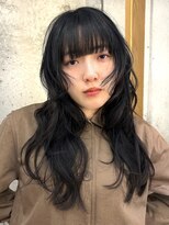 フィルムス 横浜(FILMS+)&nbsp;デジタルパーマ/ミディアムレイヤー/韓国巻き風/顔周りカット