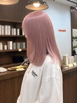 ニュースエン(newseN:)&nbsp;ピンクベージュ/ダブルカラー/ケアブリーチ/髪質改善/新潟/万代