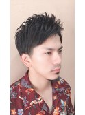 ツーブロックヒートカールスタイル