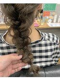 三つ編みアレンジ♪