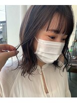 ステイシー(STACY)&nbsp;STACY オリーブグレージュ × シースルーバング× ナチュラル