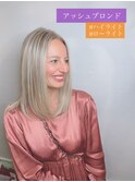 #ハイライト#ローライト#アッシュブロンド#外国人