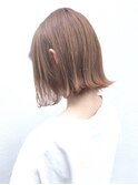 ナチュラルボブ_くびれヘアビタミンカラー_ba340261