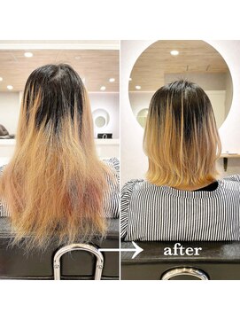 ジーアール(GR) カット+極上高濃度ULTOWA 超音波アイロンで高浸透♪