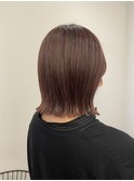 池袋　イルミナカラー　切りっぱなし　ほんのりピンクブラウン♪
