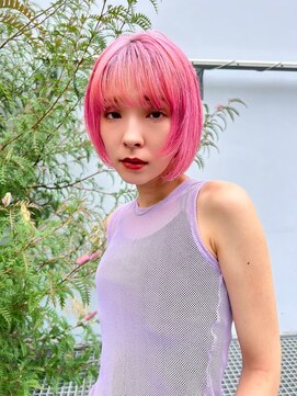 スティーロ 渋谷(Steelo) ピンクカラー/レディースショート