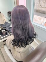 ティアム 渋谷店(Tiam shibuya) 黒髪/前髪パーマ/グレーベージュ/レイヤーロング/ダブルカラー