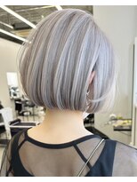 リノート バイ エゴル 名古屋(LINOET by ENGOL)&nbsp;保存必須【海外風ハイトーンボブ】ホワイトグレージュカラー