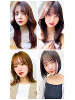 美容室フルール&nbsp;30代40代髪質改善ココアブラウン艶感ストレート透明感赤み消し