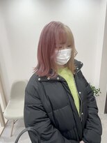 ユウル 横浜(juhl.)&nbsp;ツートンカラー/ケアブリーチ/ダブルカラー/ベビーピンク