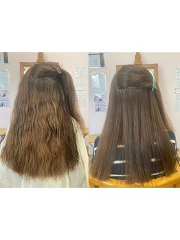 エイジング毛向けの薬剤使用で40代以上の方にピッタリな髪質改善酸性ストレート◎