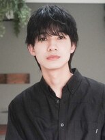 小顔メンズマッシュニュアンスパーマメンズヘアナチュラルヘア