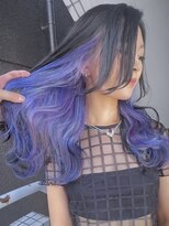 イエナ 渋谷(IENA)&nbsp;ブルーラベンダデザインカラー　インナーカラー