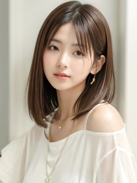 ブロッサム 保谷(Blossom) 20代30代40代ストレートアッシュベージュ髪質改善大人ボブ