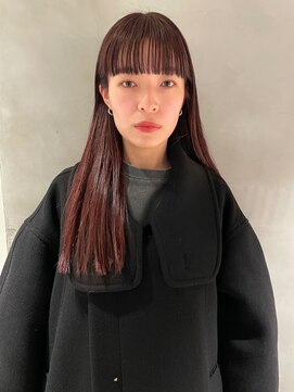 アオイ(aoi.) 【ロング/ピンクブラウン/前髪/30代/福岡薬院】