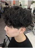 横浜シャドウパーマツイストスパイラルパーマセンターパート30代