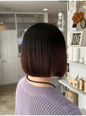 前下がりボブ×中性ストレート