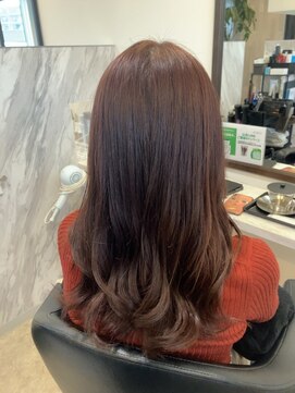 ヘアーデザイン シーベル(HAIR DESIGN SEA BELLE) 8トーンほんのーりピンクブラウン！ by谷口