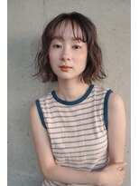 ボブパーマ似合わせ顔周りカット顔まわりレイヤーカット