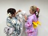 ※電話予約限定 花火大会やお祭りの簡単セット+浴衣着付け6000円指名不可