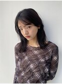 透ける暗髪*暗めカラーも透明感を。