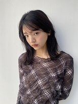 透ける暗髪*暗めカラーも透明感を。