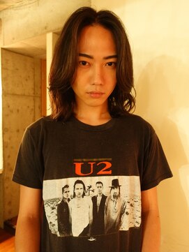 ノラジャーニー(NORA Journey) メンズボブウルフメンズミディアムレイヤーカットメンズウルフ