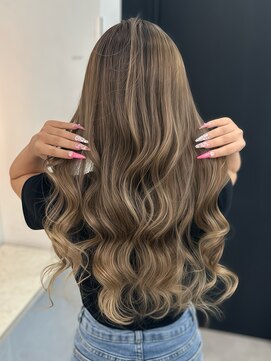 ラピス 福岡天神店(Lapis) ミルクティーベージュバレイヤージュ