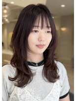 ミズチャーム(Ms.CHARM) レイヤー/韓国ヘア/ピンクラベンダー/ブリーチなし