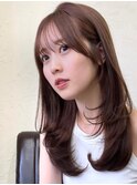 似合わせ顔周りカット前髪カット/サイドバング/銀座