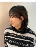 黒髪/クラゲヘアー/オリーブグレー/小顔/ココアベージュ/渋谷